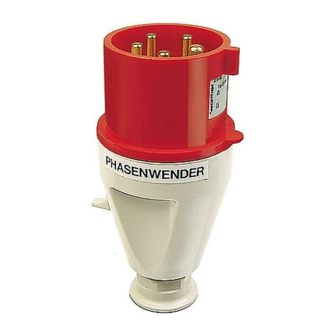Fasewisselaar Stekker 32A 5P 400V 6h IP44