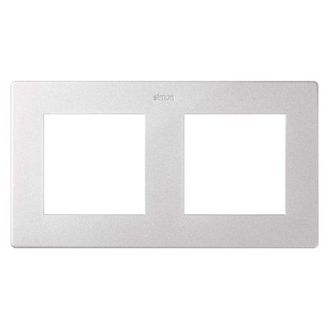 S24 Plaque de recouvrement double, couleur: aluminium