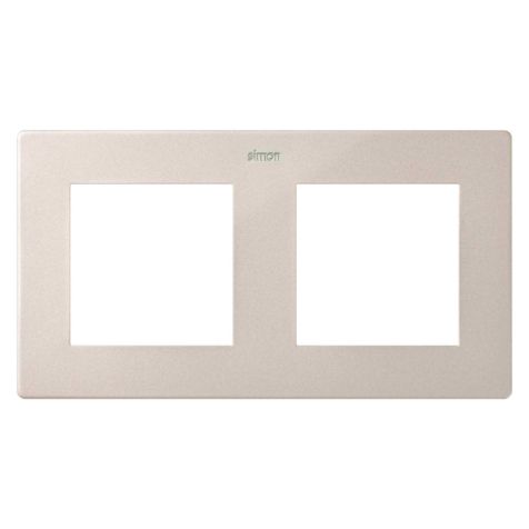 S24 Dubbele afdekplaat, kleur: champagne