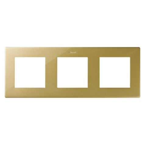 S24 Plaque de recouvrement triple, couleur: doré