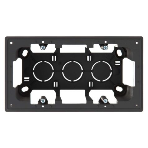S24 Boîte apparent 2 module, dimensions: 156x85mm, couleur: graphite