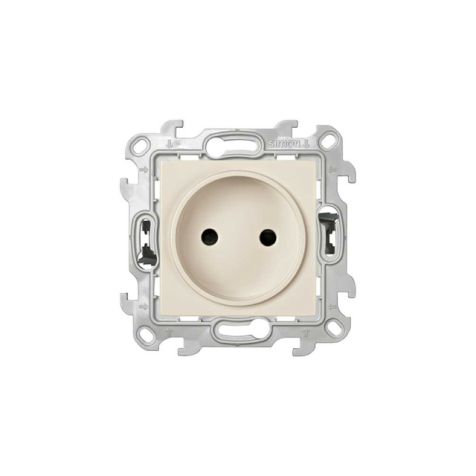 S24 Stopcontact 2-polig zonder aarding 16A 250V, kleur: ivoor