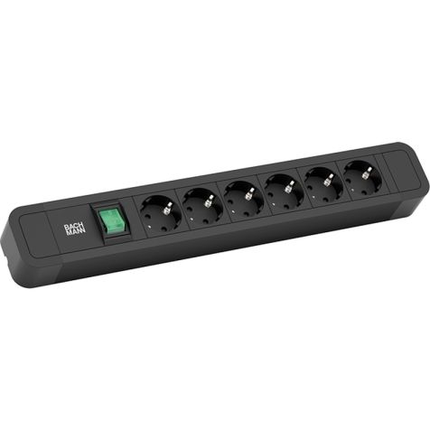 PRIMO powerstrip 6 modules avec interrupteur (6x Schuko) + câble 2m