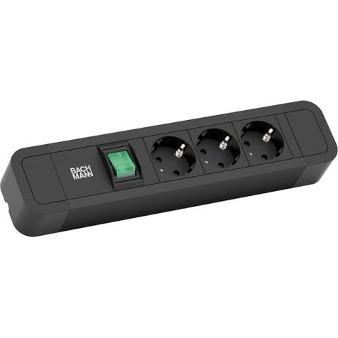 PRIMO powerstrip 3 modulen met schakelaar (3x Stopcontacten) + 2m kabel (SHUKO)