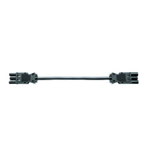 Recht verlengsnoer H05VV-F 3G1.5mm², 3m GST18i3 zwart
