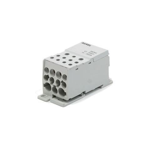Répartieur, 3-pôles, 175A, 11 connections, gris