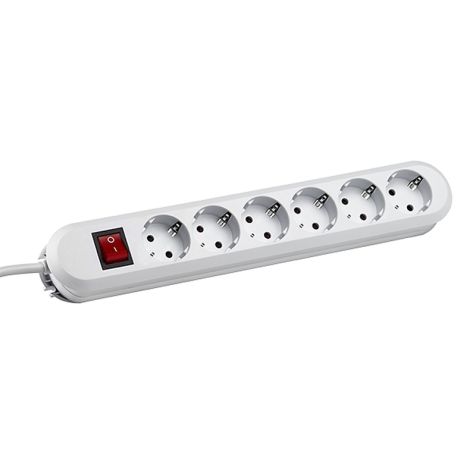 SMART 6x Schuko blanc 1x interrupte(381.251K)