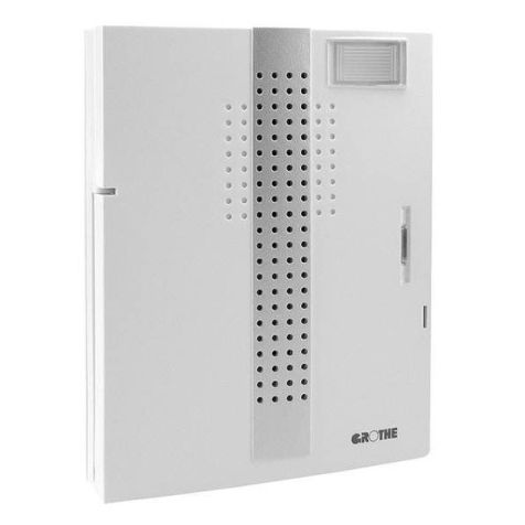 MISTRAL 300M WS-SI Draadloze gong wit/zilver - bereik 500 meter