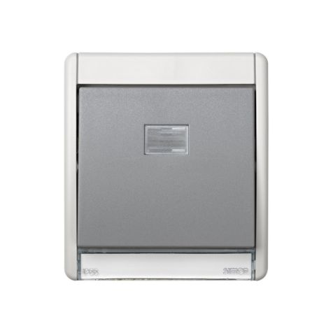 Couvercle Avec Touche Large IP55 - Gris