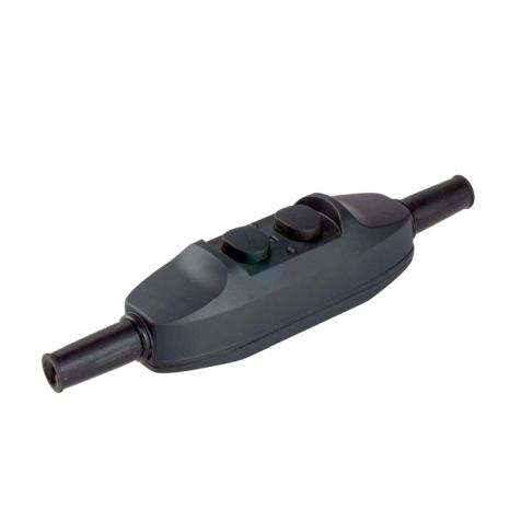 PRCD-tussenstekker,230V, zwart, IP66