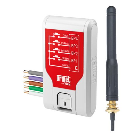 E4BPX-UP - Émetteur à 4 canaux indépendants, système Zigbee Yokis UP, à encastrement +antenne