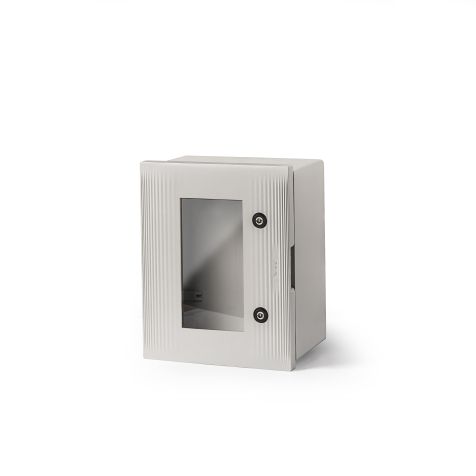 IP66 armoire murale polyester S avec porte transparente (408 x 330 x 200mm)