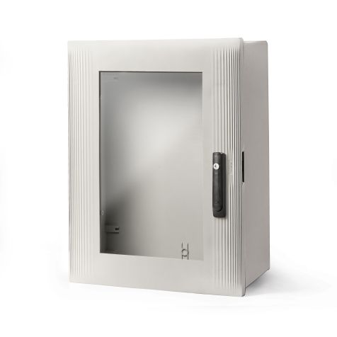 IP66 polyester wandverdeelkast XXL met transparante deur (800 x 640 x 300mm)