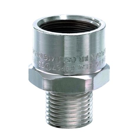 OSAJ 40 / M32(M)*M40(F) - ATEX messing uitbreidingsadapter M32-M40