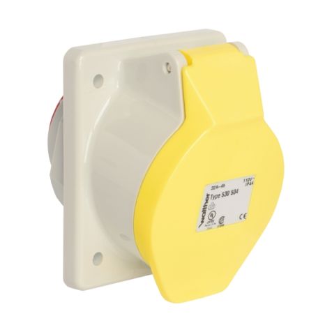 Anbaudose schrâ€žg 32A 5P 110V 4hIP44