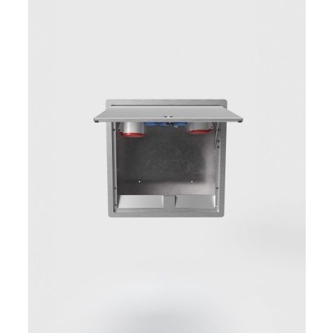 Wandverdeler 5523A - 5 modules (3x UTE + 1x CEE 5/16A 400V + 1x CEE 5/32A 400V), Alu EV1