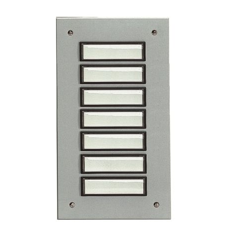 ETA 807 EV1 Deurbel 7 knoppen uit aluminium (geanodiseerd) EV1