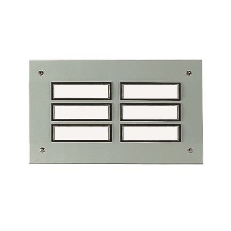 ETA 833 EV1 Deurbel 2x3 knoppen uit aluminium (geanodiseerd) EV1