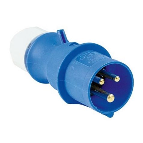 CEE stekker 3P 16A 230V IP44