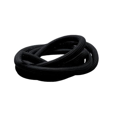 Kabelkous gewoven, 20mm, rol 25m, zwart