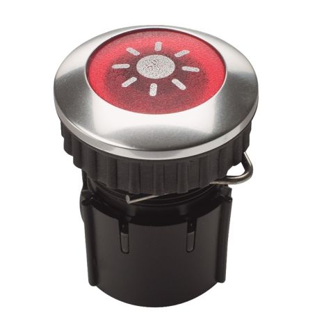 PROTACT 101 LED Ronde inbouw aluminium drukknop met LED-verlichting, IP 54