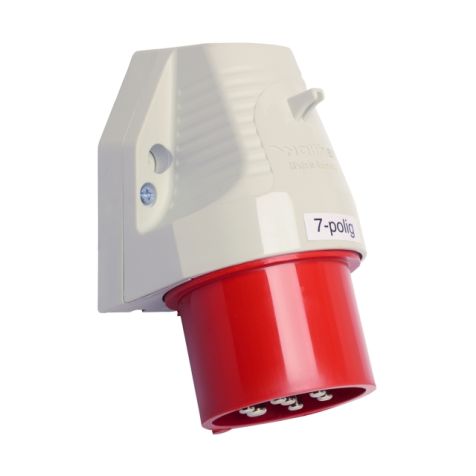 Wandgerâ€žtestecker 32A 7P 400V 6hIP44