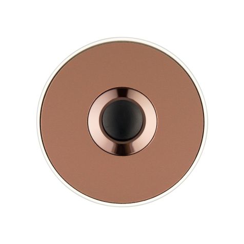 Piccolo - Drukknop voor deurbel (rond), koper - wit