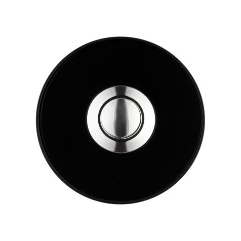 Piccolo - Drukknop voor deurbel (rond), zwart - zwart