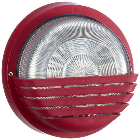 Hublot rond 75W, 230V, 1xE27 - IP44 Wijnrood