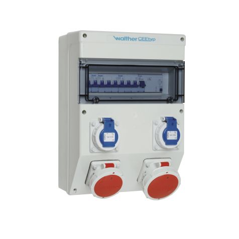 Kunststoff stopcontact combinatie