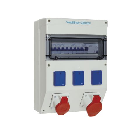 Kunststoff stopcontact combinatie
