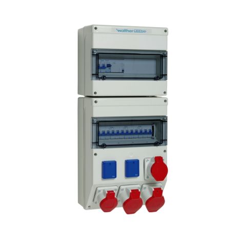 Kunststoff stopcontact combinatie