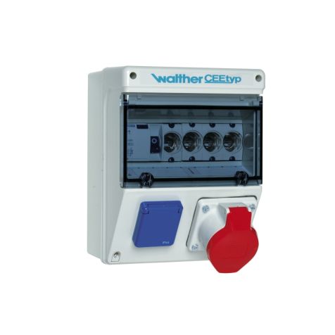 Kunststoff stopcontact combinatie