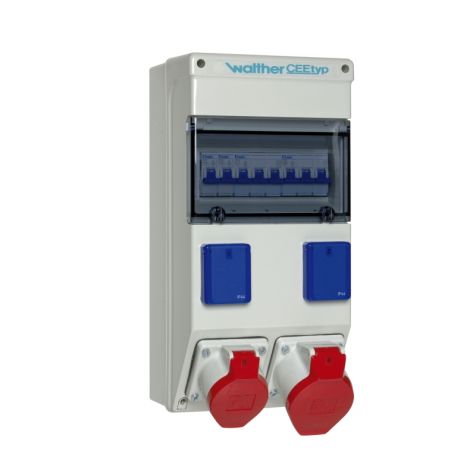 Kunststoff stopcontact combinatie