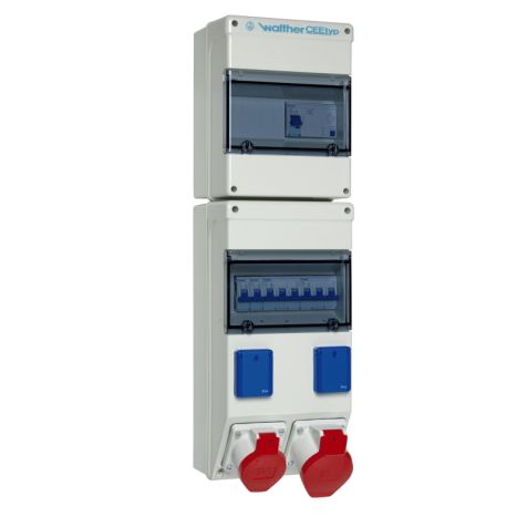 Kunststoff stopcontact combinatie