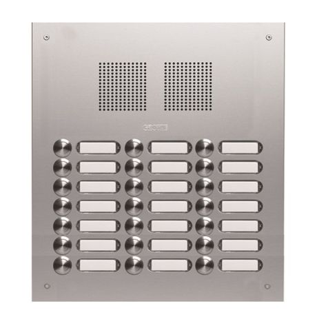 TS 787 deurplaat alu. EV1 3x7 drukknoppen 320x344x2,5mm