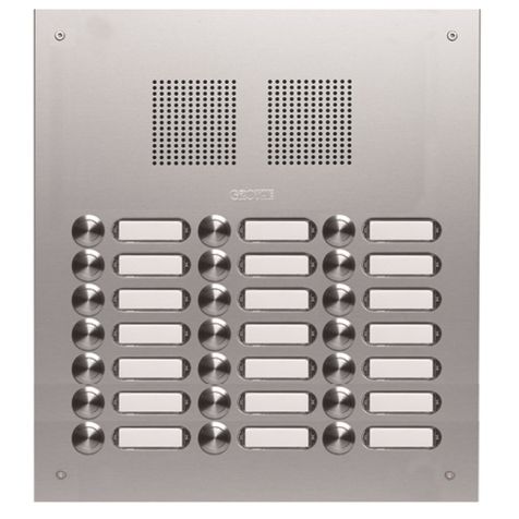 TS 788 deurplaat inox V2A 3x7 drukknoppen 320x344x2mm