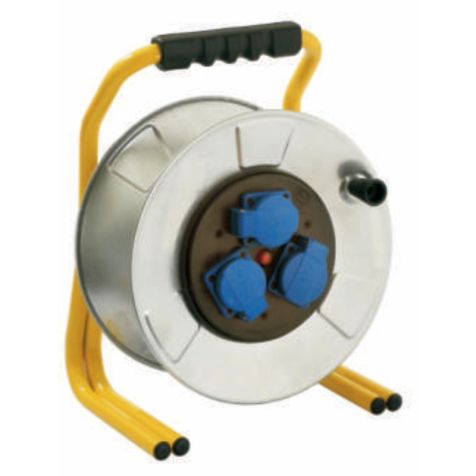 Enrouleur de câble PRO metal.320mm, 40m -H07RN-F 3G2,5