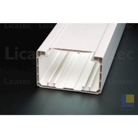 BR70 Goulotte murale avec couvercle L:2000x110x70mm