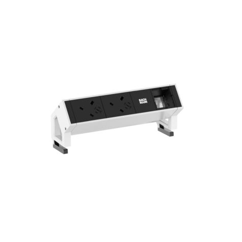 DESK2 2x UK 3,15A 45ø 1x Mod.VideRAL9010