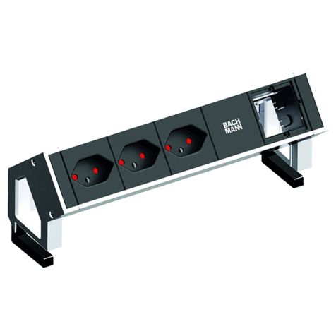 DESK2 4 modulen (3x CH T13 90° 1x Lege mod)wit RAL9010