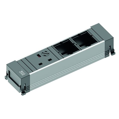 POWER FRAME 1xUK 3,15A 90ø2xCustomMod. Pow 0,10m GST18 (916.091)