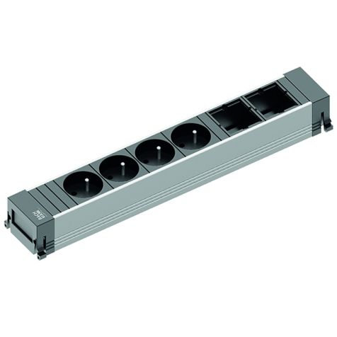 POWER FRAME powerstrip 6 modulen (4x UTE 2x Lege mod) met kabel 0,2m GST18i3