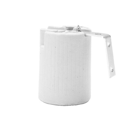 Fitting Porselein E14 met beugel 41x Ø32mm beugel 24x10mm