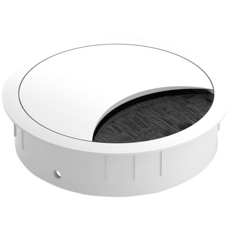 Kabeldoorvoer rond wit RAL90016 diameter 80mm