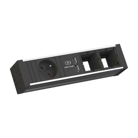 VENID power strip 4 modules (1x UTE + 1x USB CHARGER + 2x MOD VIDE)