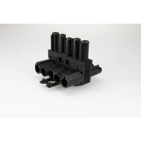 AC166 GVT 3 splitter, 5-pôles, 1 in 2 out, noir