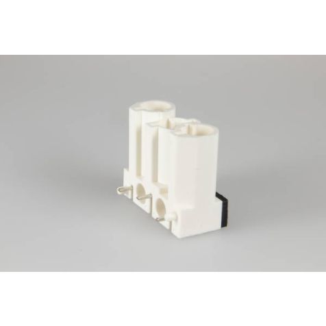 AC166 GSTLH fiche mâle, 3-pôles, blanc