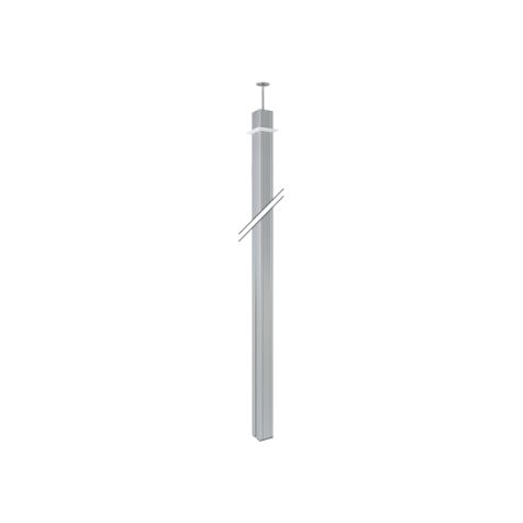 K45 Zuil nr 2B 80x80mm 2 zijden hoogte3m - Aluminium