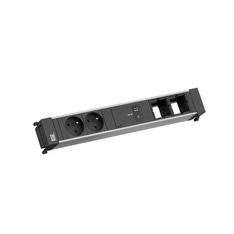 POWER FRAME 3 modules (2x UTE + 1x USB Charger C/C 100W) met kabel 0,2m GST18